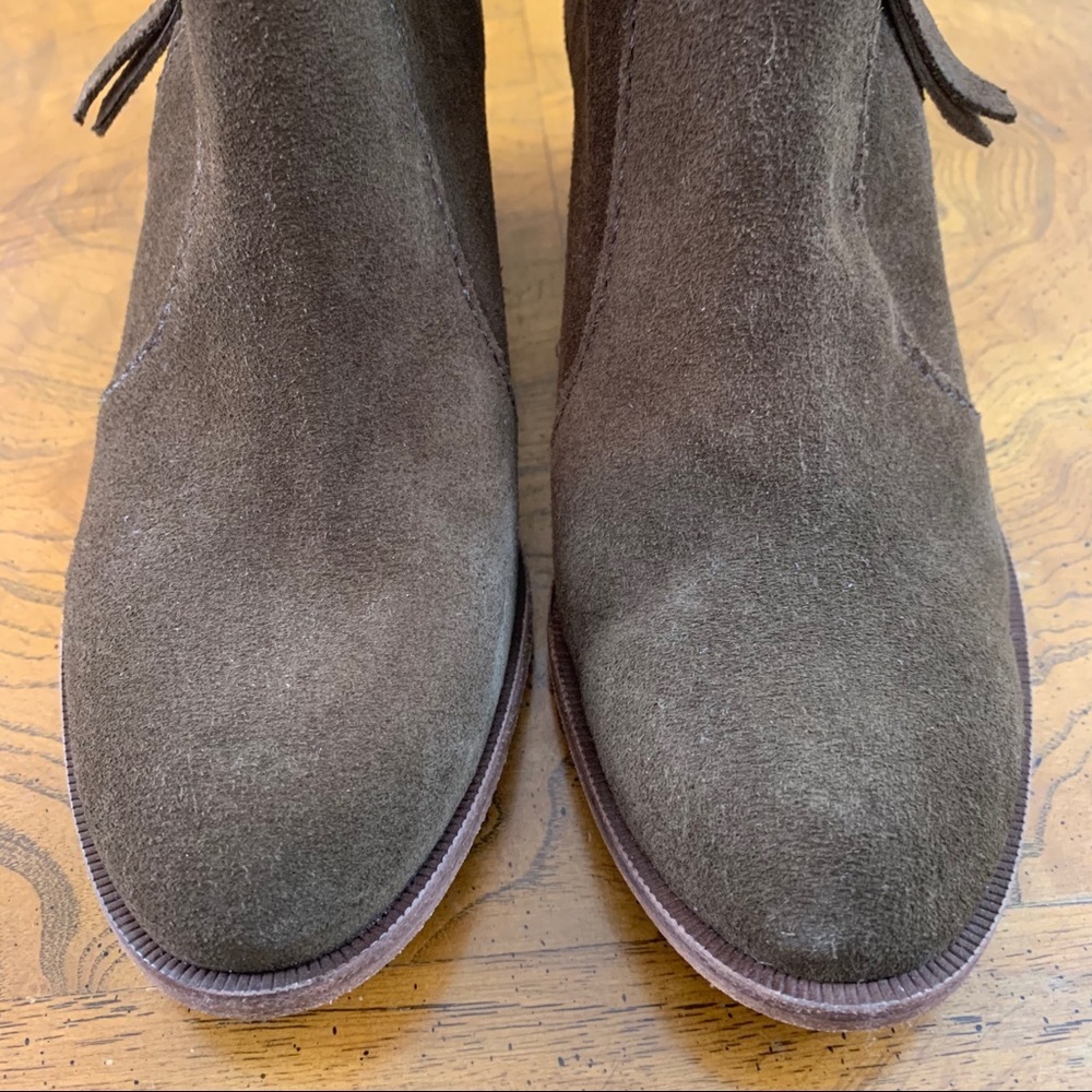 Madewell The Janice darkest olive suede ankle boot - Picture 4 of 15